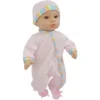14" Sweet And Happy Baby - Pink With Stripes Pajamas -Wild Republic Store GUEST 0200c379 622d 402e b487 5432b3f57f37