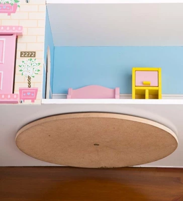 HearthSong Imagine My Place Dollhouse With Turntable And 35-Piece Dollhouse Furniture Set 7 HearthSong Imagine My Place Dollhouse With Turntable And 35-Piece Dollhouse Furniture Set - Image 5