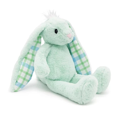 Plushible Green Plaid Eared Bunny 3 Plushible Green Plaid Eared Bunny