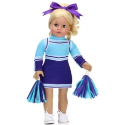 Sophia's - 18" Doll - Cheerleader Dress, Pom-pom & Hair Bow Set - Aqua/Purple -Wild Republic Store GUEST 0d5662d2 dcc4 4c73 b80a ec3fa8b29cf7