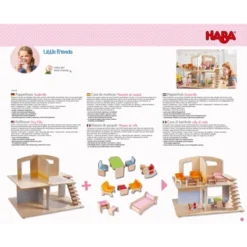 HABA Little Friends Dollhouse City Villa With 10 Pieces Of Furniture -Wild Republic Store GUEST 12085b16 b718 4e24 9ebd f712054452df