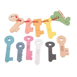 Tickit Rainbow Wooden Keys, Set Of 11 -Wild Republic Store GUEST 16df7540 41e7 4883 8a18 3a4f4d1c144d