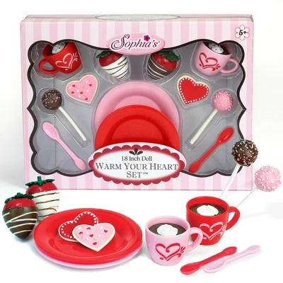 Sophia’s Dessert Set With Hot Cocoa For 18 Inch Dolls, Red/Pink 6 Sophia’s Dessert Set With Hot Cocoa For 18 Inch Dolls, Red/Pink - Image 4