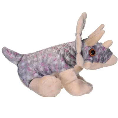 Wild Republic Cuddlekins Mini Triceratops Stuffed Animal, 8 Inches 5 Wild Republic Cuddlekins Mini Triceratops Stuffed Animal, 8 Inches - Image 3