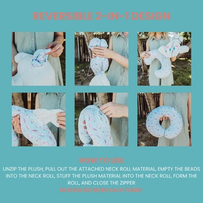 HELLO KITTY Surreal Entertainment Sanrio Cinnamoroll Reversible Neck Roll Pillow And Plush Toy 5 HELLO KITTY Surreal Entertainment Sanrio Cinnamoroll Reversible Neck Roll Pillow And Plush Toy - Image 3