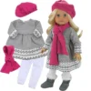Sophia’s Doll Dress, Leggings, Hat, And Scarf Set For 18" Dolls -Wild Republic Store GUEST 20dc2b50 17e9 4e95 a157 00fbdb512d6c