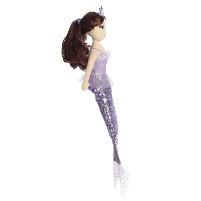Aurora Sea Sparkles 18" Tutu Sparkles Iris Mermaid Purple Stuffed Doll 4 Aurora Sea Sparkles 18" Tutu Sparkles Iris Mermaid Purple Stuffed Doll - Image 2