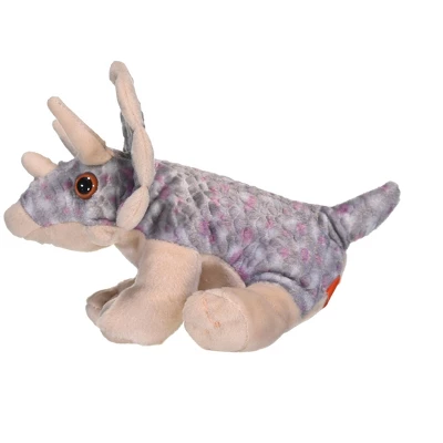 Wild Republic Cuddlekins Mini Triceratops Stuffed Animal, 8 Inches 4 Wild Republic Cuddlekins Mini Triceratops Stuffed Animal, 8 Inches - Image 2