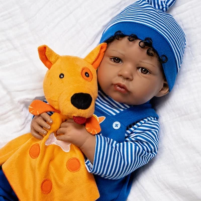 Paradise Galleries Realistic Toddler Boy Doll - Puppy Pal, 7-Piece Reborn Doll Gift Set With Magnetic Pacifier 8 Paradise Galleries Realistic Toddler Boy Doll - Puppy Pal, 7-Piece Reborn Doll Gift Set With Magnetic Pacifier - Image 6