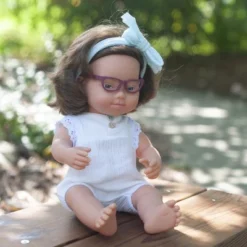 Miniland 15" Girl Doll With Down Syndrome And Glasses With Outfit -Wild Republic Store GUEST 269dea87 76dd 4d05 895e 19d7ed3f7811