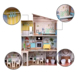 Olivia's Little World By Teamson Kids Wooden Dreamland Mediterranean Dollhouse Set -Wild Republic Store GUEST 2a94ddde 25ce 4c01 bbc6 ae43baf7744b