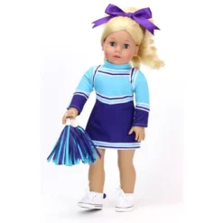 Sophia's - 18" Doll - Cheerleader Dress, Pom-pom & Hair Bow Set - Aqua/Purple -Wild Republic Store GUEST 33d39f35 54f1 42eb 8b39 e3d197bf784d