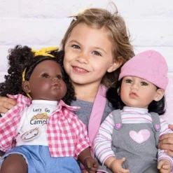 Adora Realistic Black Baby Doll Happy Camper Toddler Doll - 20 Inch, Soft CuddleMe Vinyl, Black Hair, Brown Eyes -Wild Republic Store GUEST 34361bee e0ea 41d3 b048 a2526ae63697