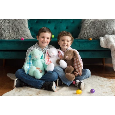 Plushible Green Plaid Eared Bunny 7 Plushible Green Plaid Eared Bunny - Image 5