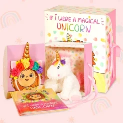 Tickle & Main Magical Unicorn Gift Set, 3-Piece Set, Unicorn Stuffed Animal For Girls 2 Years Old And Above