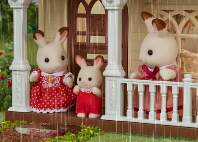 Calico Critters Sweet Raspberry Home Gift Set, Dollhouse Playset With 3 Collectible Figures, Furniture And Accessories 4 Calico Critters Sweet Raspberry Home Gift Set, Dollhouse Playset With 3 Collectible Figures, Furniture And Accessories - Image 2