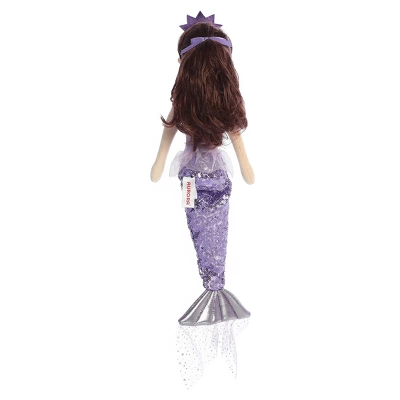 Aurora Sea Sparkles 18" Tutu Sparkles Iris Mermaid Purple Stuffed Doll 5 Aurora Sea Sparkles 18" Tutu Sparkles Iris Mermaid Purple Stuffed Doll - Image 3