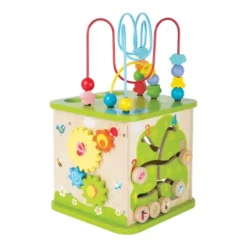 Small Foot Wooden 5-in-1 Activity Center With Marble Run