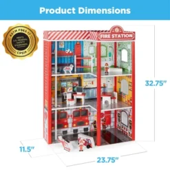 Best Choice Products 32in Kids 3-Story Pretend Wooden Fire Station Play Set Toy, W/ 2 Vehicles, 12 Accessories, 5 Rooms 13 Best Choice Products 32in Kids 3-Story Pretend Wooden Fire Station Play Set Toy, W/ 2 Vehicles, 12 Accessories, 5 Rooms -Wild Republic Store GUEST 493ea910 c981 49e0 84a4 66a61c5bb570