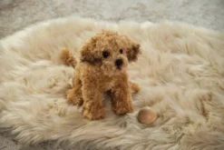 Bearington Collection Lil' Doodles Small Plush Labradoodle Stuffed Animal Puppy Dog, 6.5"