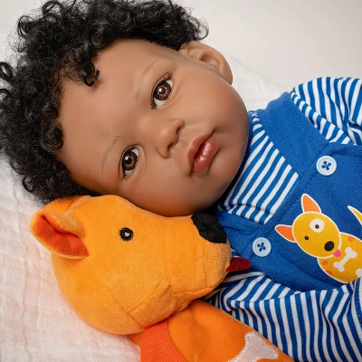 Paradise Galleries Realistic Toddler Boy Doll - Puppy Pal, 7-Piece Reborn Doll Gift Set With Magnetic Pacifier 7 Paradise Galleries Realistic Toddler Boy Doll - Puppy Pal, 7-Piece Reborn Doll Gift Set With Magnetic Pacifier - Image 5