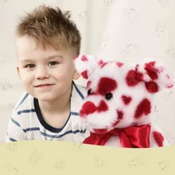 Bearington Collection Romantic Rover Stuffed Animal Plush With Hearts & Bow Puppy Dog, 12" -Wild Republic Store GUEST 56b58fd7 ae29 4d4b 8cb7 b9e5fccbc247