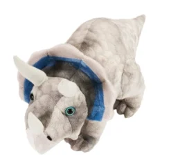 Wild Republic Dinosauria Medium Triceratops Stuffed Animal, 15 Inches