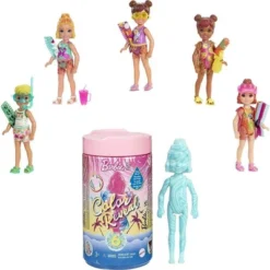 Barbie - Chelsea Color Reveal ! Color Changing Kids - Beach Go'er Doll With 6 Surprise Accessories -Wild Republic Store GUEST 6379a614 6c8e 4d52 bce7 e44aa055f354