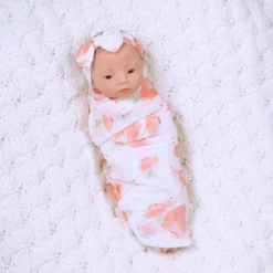 Paradise Galleries Newborn Baby Doll 16 Inch Reborn Preemie, Swaddlers: Peach Blossom, Safety Tested For 3+, 4-Piece Set 13 Paradise Galleries Newborn Baby Doll 16 Inch Reborn Preemie, Swaddlers: Peach Blossom, Safety Tested For 3+, 4-Piece Set -Wild Republic Store GUEST 66d8433e 366a 4546 8db0 dccb787b7a79
