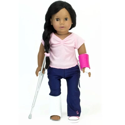 Sophia’s Doll Cast & Crutches Accessories Set For 18" Dolls 4 Sophia’s Doll Cast & Crutches Accessories Set For 18" Dolls - Image 2