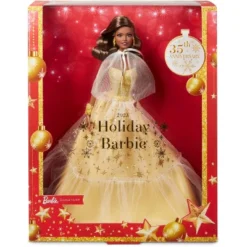 Barbie 13" Signature 2023 Holiday Collector Doll With Golden Gown And Dark Brown Hair -Wild Republic Store GUEST 68829084 7e59 4d00 bc72 973e355b31cc