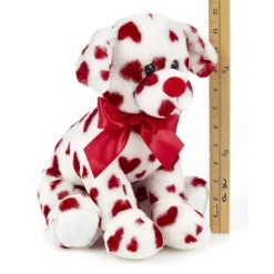 Bearington Collection Romantic Rover Stuffed Animal Plush With Hearts & Bow Puppy Dog, 12" -Wild Republic Store GUEST 6cb0268a 0706 42b3 a915 3fdcf0fb5401