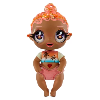 Glitter Babyz Solana Sunburst With 3 Magical Color Changes Baby Doll - Coral Pink Hair 5 Glitter Babyz Solana Sunburst With 3 Magical Color Changes Baby Doll - Coral Pink Hair - Image 3