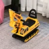 HOMCOM NO POWER Ride On Excavator Toy Tractors Digger Movable Scooter Walker Pretend Play Toddler Construction Truck Basket Storage Yellow -Wild Republic Store GUEST 72199fc8 1174 4785 8296 1008b7f4ea8c