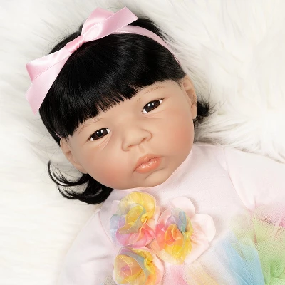 Paradise Galleries Rainbow Ballerina Doll, 19.5 Inch Reborn Toddler Inch Made In GentleTouch Vinyl, 5-Piece Reborn Doll Gift Set 4 Paradise Galleries Rainbow Ballerina Doll, 19.5 Inch Reborn Toddler Inch Made In GentleTouch Vinyl, 5-Piece Reborn Doll Gift Set - Image 2