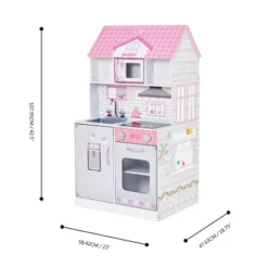 Teamson Kids 'Wonderland' Children's 2 In 1 Doll House & Play Kitchen TD-12515P -Wild Republic Store GUEST 77f42a3c 395d 4669 974a e2311645bb2e