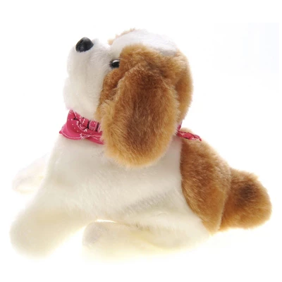 Insten Cute Barking Dog Toy, Somersault Puppy Toys Can Sit, Walk, And Flip, White And Brown 4 Insten Cute Barking Dog Toy, Somersault Puppy Toys Can Sit, Walk, And Flip, White And Brown - Image 2
