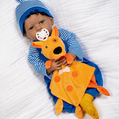 Paradise Galleries Realistic Toddler Boy Doll - Puppy Pal, 7-Piece Reborn Doll Gift Set With Magnetic Pacifier 3 Paradise Galleries Realistic Toddler Boy Doll - Puppy Pal, 7-Piece Reborn Doll Gift Set With Magnetic Pacifier