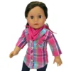 Sophia’s Plaid Button-Up Blouse, Denim Jeggings, & Bandana For 18” Dolls, Hot Pink -Wild Republic Store GUEST 8935ae3e 1823 4467 b30d 2dcce77670c2