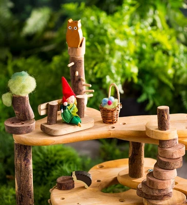 HearthSong - Tree Fort Super Saver Wooden Dollhouse Playset For Kids 4 HearthSong - Tree Fort Super Saver Wooden Dollhouse Playset For Kids - Image 2