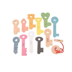 Tickit Rainbow Wooden Keys, Set Of 11 -Wild Republic Store GUEST 913b4327 604b 4471 b640 f64f1e0418e3