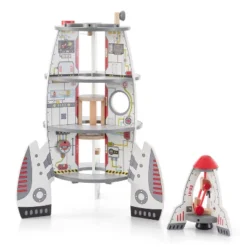 Hape Multi Level 4 Tier 37 Piece Wooden Discovery Spaceship Center Kids Activity Play Set With Multiple Rooms And Accessories -Wild Republic Store GUEST 96508565 7563 4933 a428 bfbbc612ed14