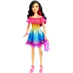 Barbie 28" Large Doll With Black Hair And Rainbow Dress -Wild Republic Store GUEST 9cbcee9e 256a 405c b15b 066e225cea22