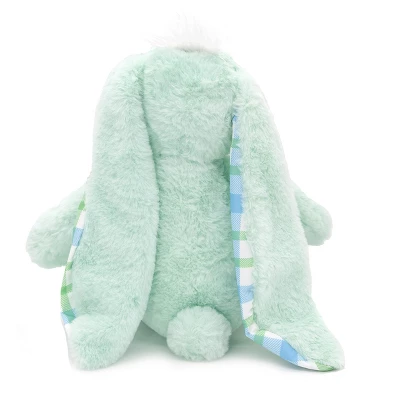 Plushible Green Plaid Eared Bunny 4 Plushible Green Plaid Eared Bunny - Image 2