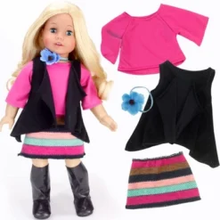 Sophia’s 9 Piece Winter Set For 18" Dolls, Blue/Black -Wild Republic Store GUEST aa66886b 2dc3 400b 8e99 1a1fab925e85