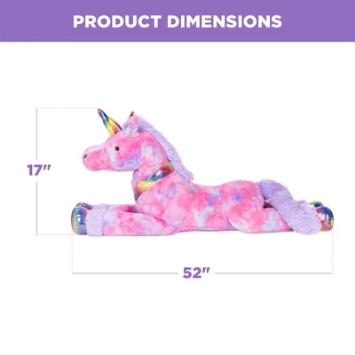 Best Choice Products 52in Kids Extra Large Plush Unicorn, Life-Size Stuffed Animal Toy W/ Rainbow Details 8 Best Choice Products 52in Kids Extra Large Plush Unicorn, Life-Size Stuffed Animal Toy W/ Rainbow Details - Image 6