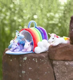 HearthSong Portable Plush Rainbow Unicorn Play Set With Four Unicorns And Rainbow Cottage -Wild Republic Store GUEST b5525c3c 51bd 4a59 81d2 1f88b40a4768