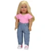 Sophia’s High Rise Loose Fit Jeans For 18" Dolls, Blue -Wild Republic Store GUEST bbeef17b 4298 49f9 ab13 60ed90321aaa