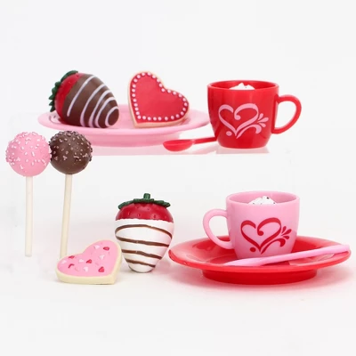 Sophia’s Dessert Set With Hot Cocoa For 18 Inch Dolls, Red/Pink 4 Sophia’s Dessert Set With Hot Cocoa For 18 Inch Dolls, Red/Pink - Image 2
