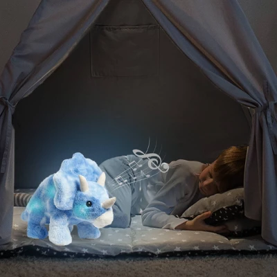 FAO Schwarz 12" Triceratops LED Plush With Sound 3 FAO Schwarz 12" Triceratops LED Plush With Sound